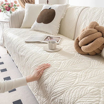 Minimalism Soft Cotton Sofa Cushion Cover Universal Chair Futon Cover Slipcover Non-slip Seat Mat 