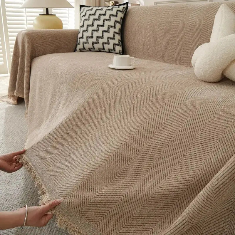 Chenille Couch Sofa Covers Anti-scratch Chair Cushion Cover Blanket Furniture Protector