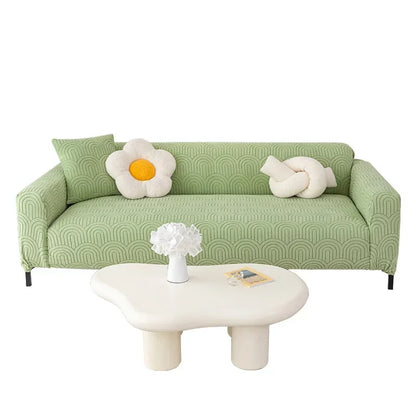 Cozy Thick Elastic Sofa Slipcover for Living Room Stretchy Couch Cover 