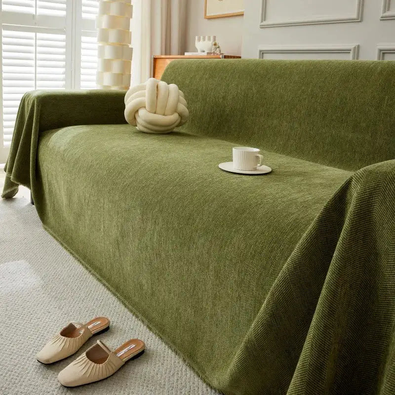 Durable Couch Cover for Pets Washable Cushion Couch Chenille Sofa Slipcover