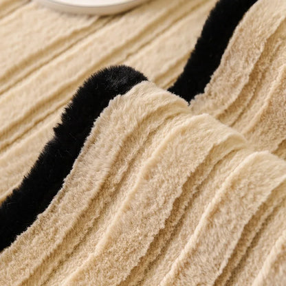 Coral Fleece Chair Mat Slipcover Universal Plush Cushion Cover