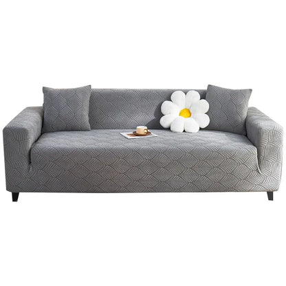 Stretchy Plush Sofa Cover Universal Anti-cat Scratch Couch Cover 
