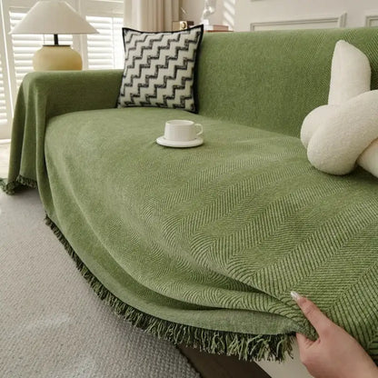 Chenille Couch Sofa Covers Anti-scratch Chair Cushion Cover Blanket Furniture Protector