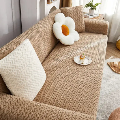 Elastic Jacquard Corner Sofa Cover Stretchy Durable Couch Chair Cover Slipcover