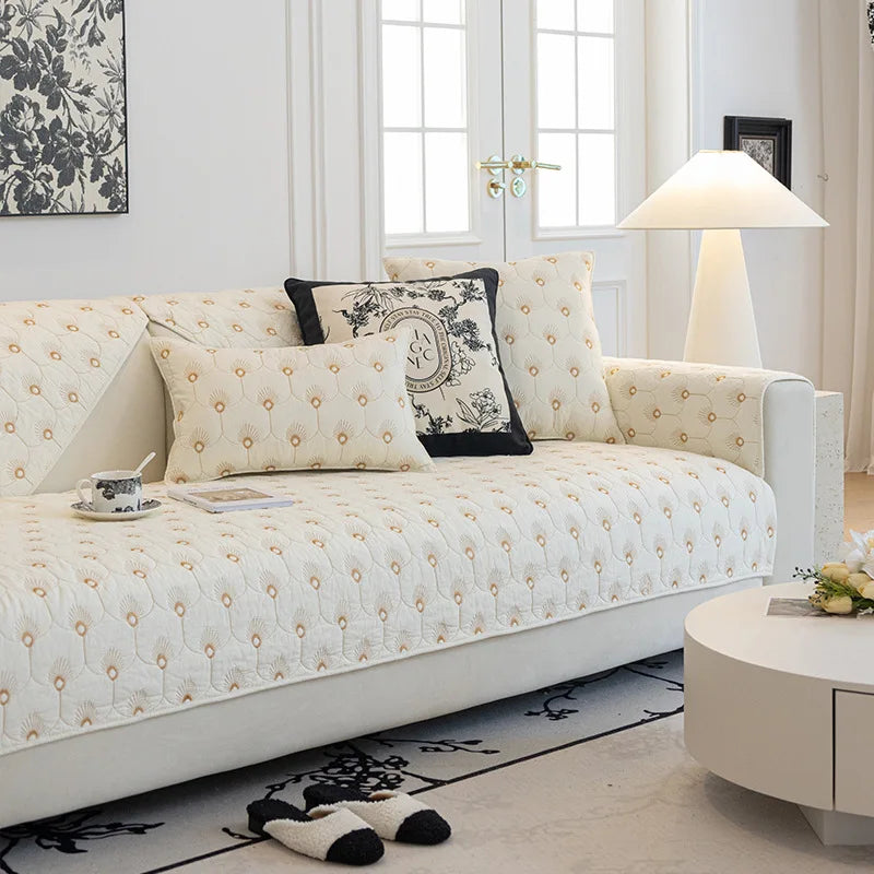 Universal Cotton Cozy Sofa Futon Cover Non-slip Chair Cushion Cover Seat Mat 