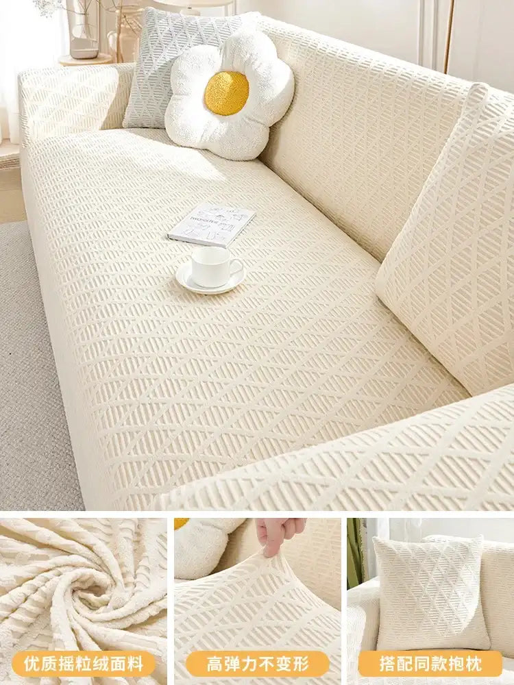 Durable Sofa Cover Anti-cat Scratch Slipcover Stretchy Armchair Futon Cover