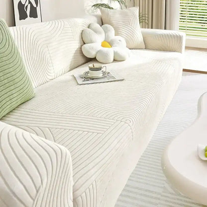 Cozy Stretchy Slipcover Elastic Sectional Sofa Covers Cushion Protector