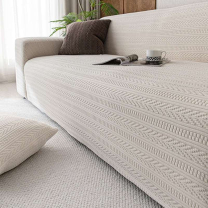 Thick Elastic Sofa Cover Slipcover for Living Room Stretchy Polar Fleece Chair Cover