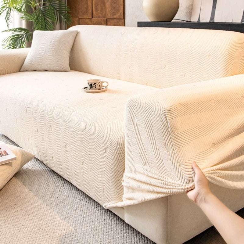 Cozy Stretchy Sofa Slipcover Elastic Flexible L-Shaped Sofa Cover